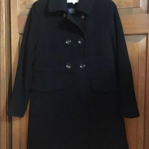 Kenneth Cole Modern Pea Car DB Wool Coat Sz 12